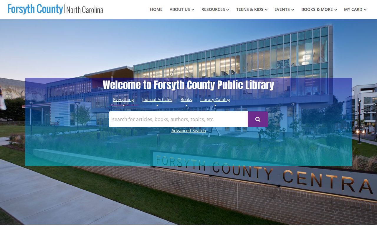 Kernersville people search through Forsyth County library history resources